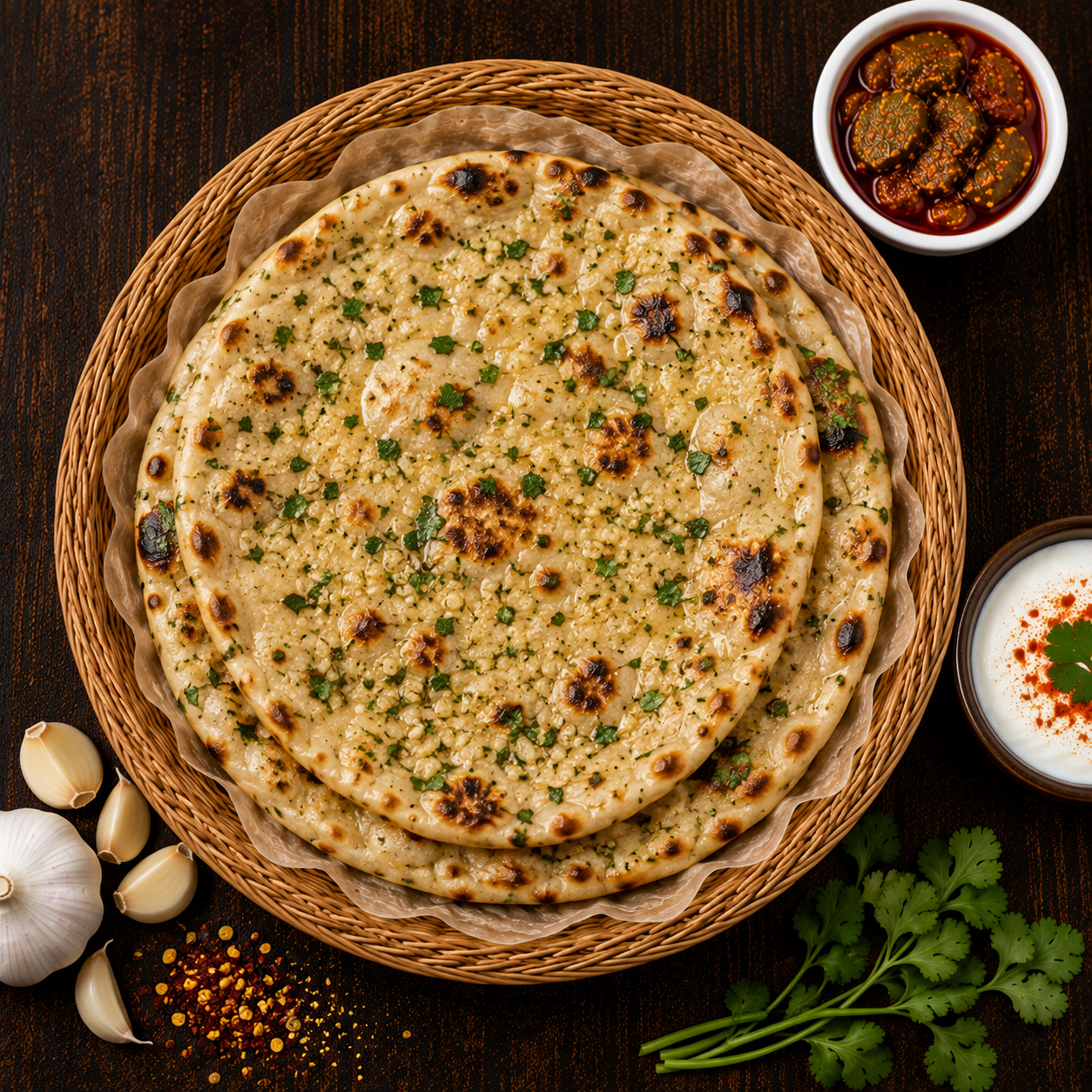 Garlic Roti